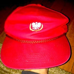 Vintage VNTG Polish Eagle / Poland Hat